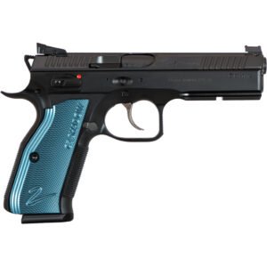Cz Shadow 2 Pistol 9 Mm 4.89 In. Black-blue Grips 17+1 Rd.