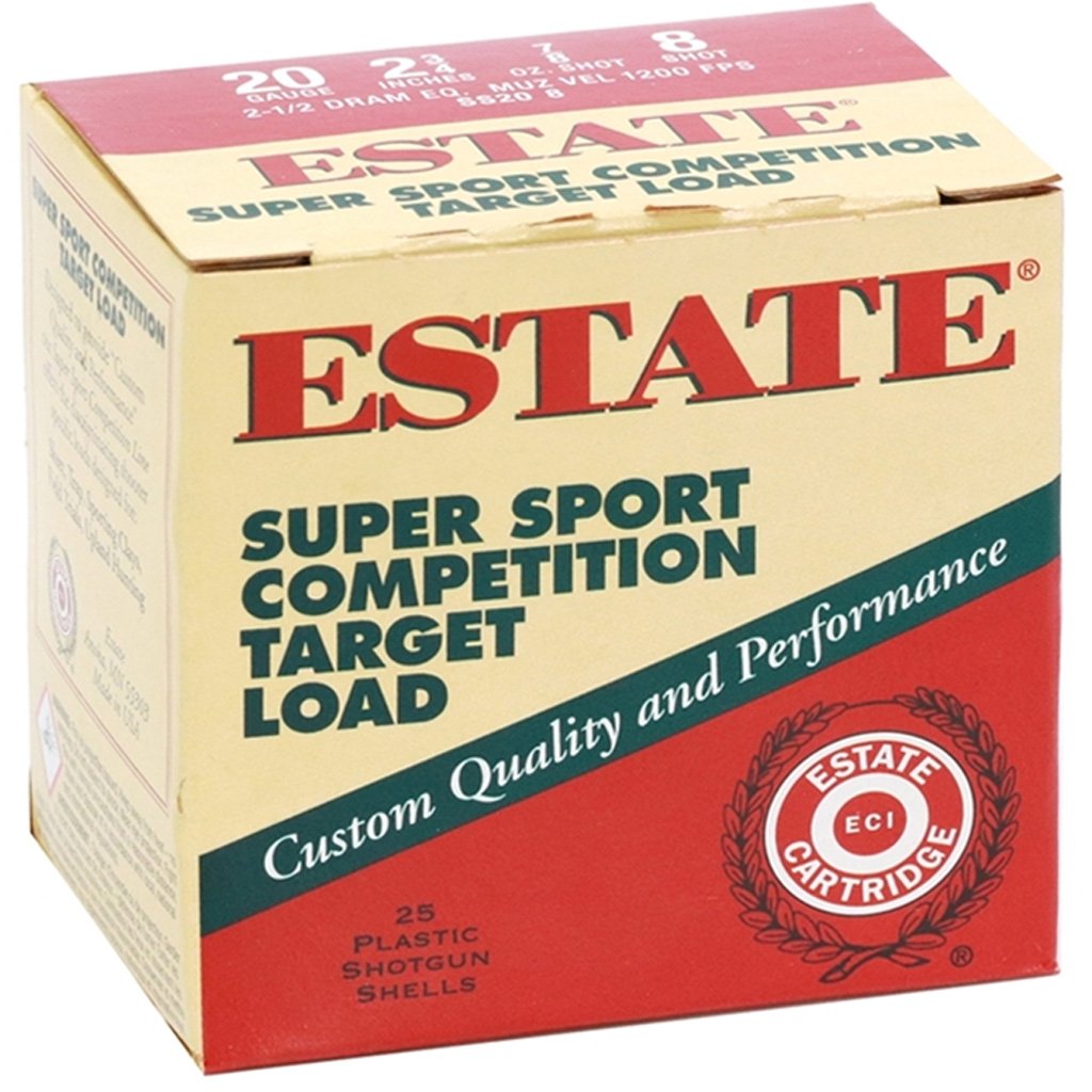 Estate Super Sport Target Load 20 Gauge 2.75 In. 7-8 Oz. 8 Shot 25 Rd. - Image 2